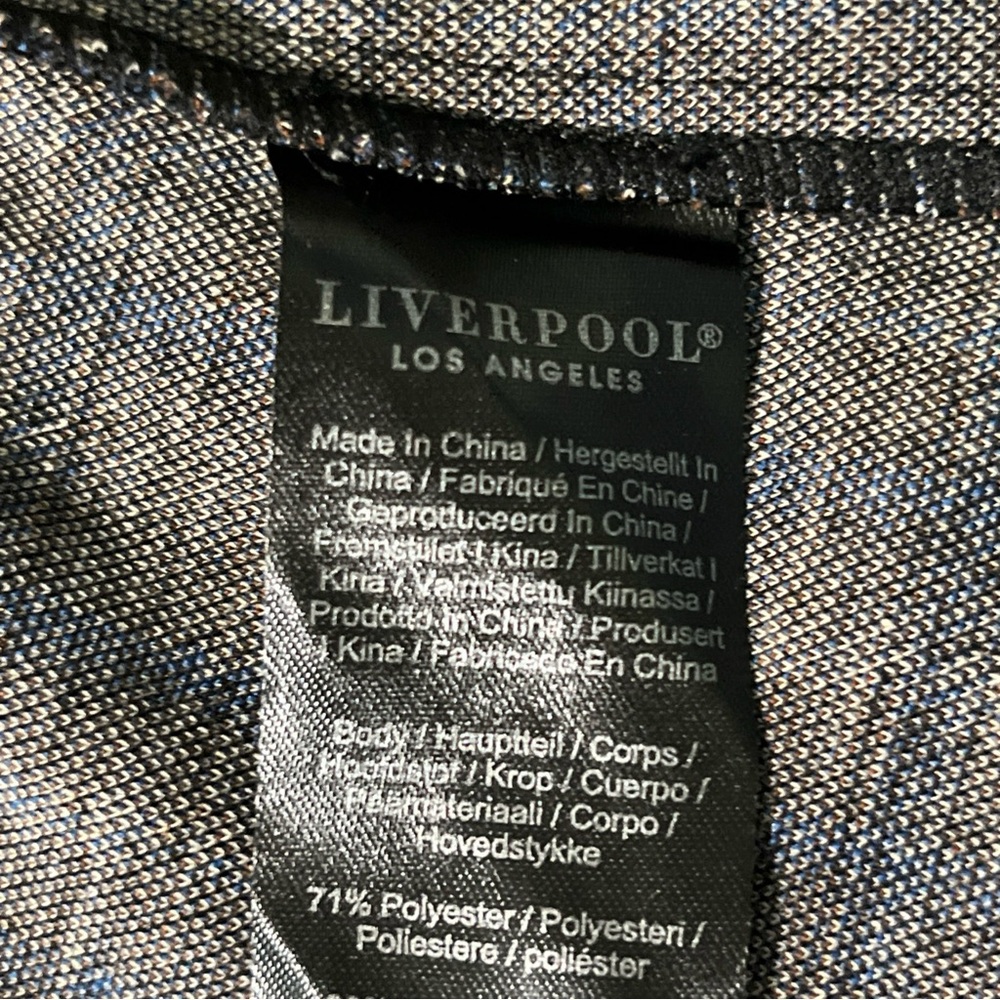 LIVERPOOL Women M Blazer Jacket Removable Hoodie Brown Tan Blue Plaid New Defect - Picture 7 of 16